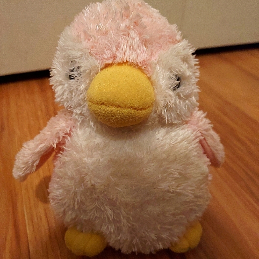 Ocean Park Hong Kong Chick Bird Bean Bag Plush Small Pink Stuffed Animal READ